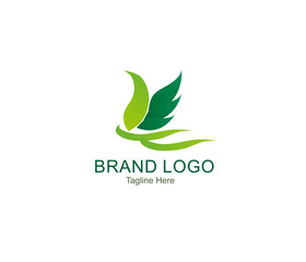 Goose leaf logo for company