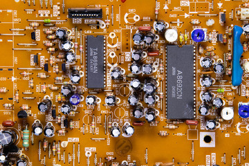 Orange Circuit Board