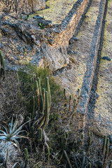 Ollantaytambo in the Sacred Valley in the Cusco region of Peru. 