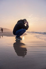 Mann am Meer
