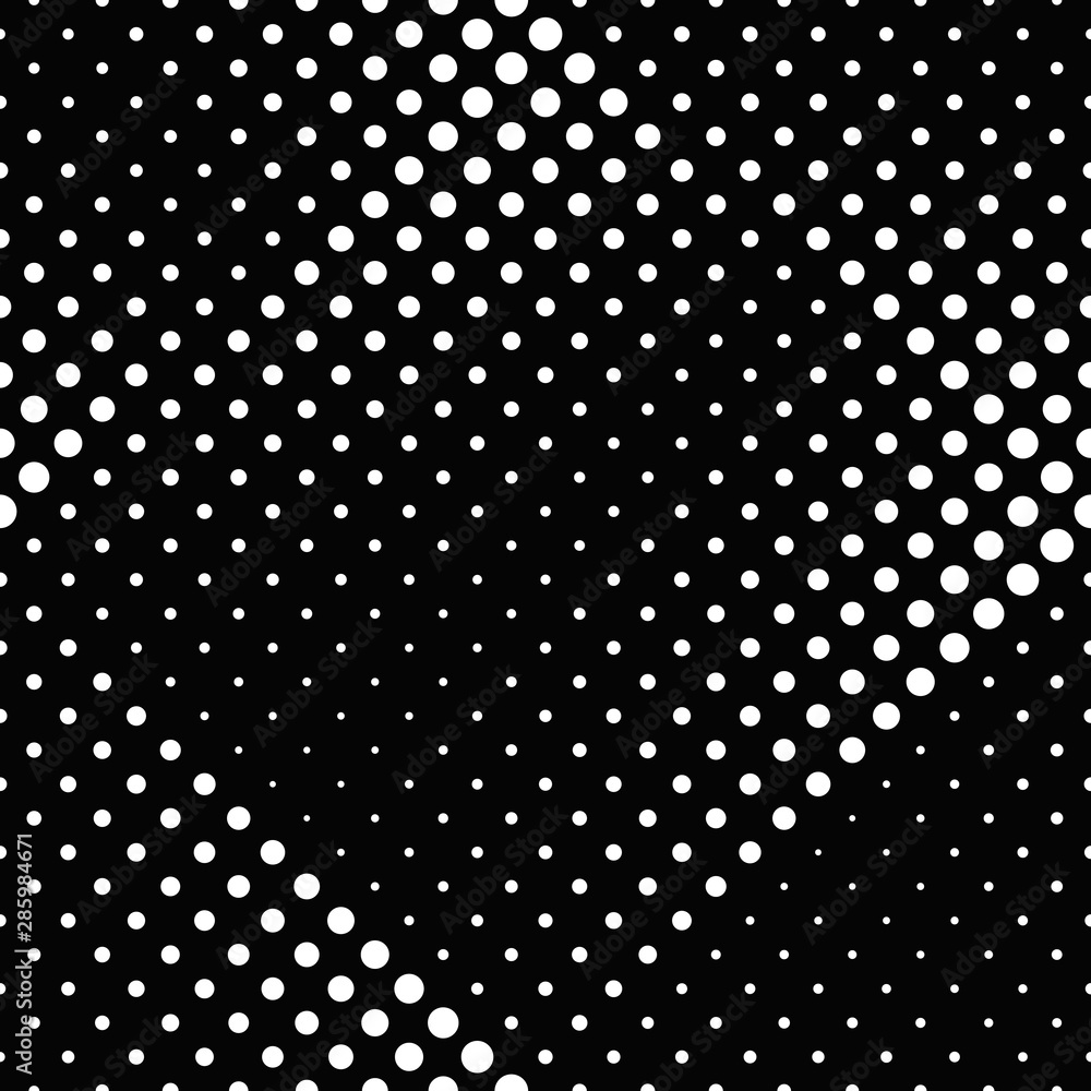 Poster seamless geometrical dot pattern background - black and white abstract vector graphic design from ci