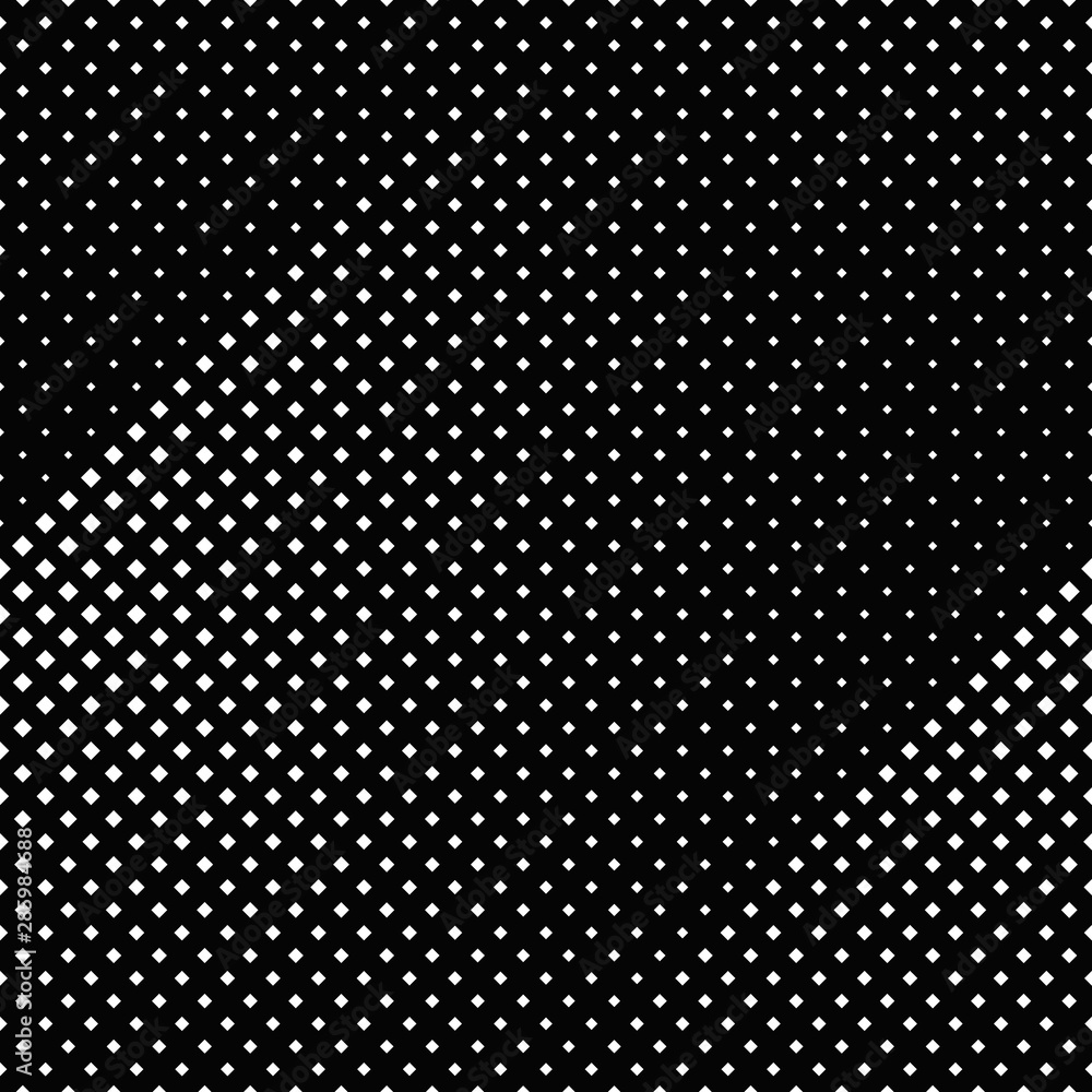 Poster monochrome seamless geometrical square pattern background design - abstract vector illustration