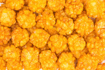 background of thai chili rice cracker
