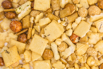 assortment of asian rice and peanut cracker - 285985444