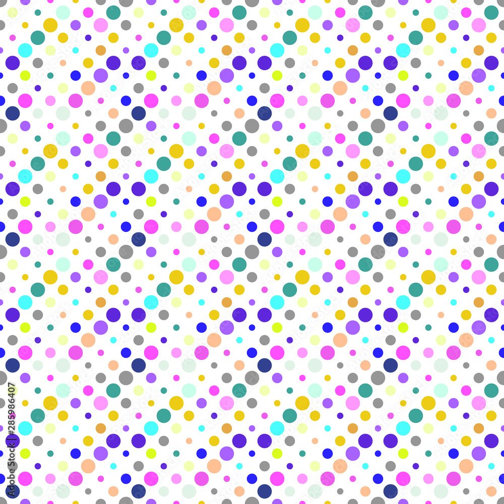 Poster multicolor circle pattern background - abstract multicolored vector design from circles