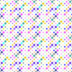 Multicolor circle pattern background - abstract multicolored vector design from circles