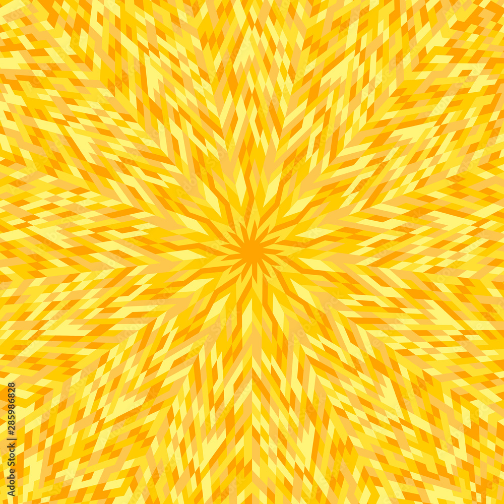 Poster dynamic hypnotic round tile pattern mosaic background - colorful abstract psychedelic vector illustr
