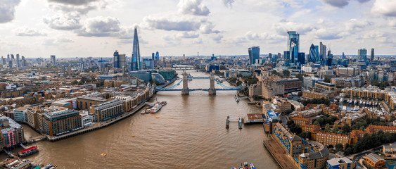 Beautiful view of the Tower Bridge in London, UK. Amazing symbol of England.
