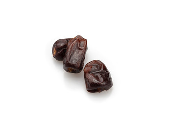 Dried fruit dates. Dried date palm fruit.