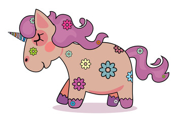  cartoon baby horse vector