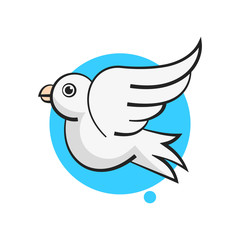 Dove Logo Template Vector Illustration - For Your Design