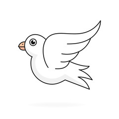 Dove Logo Template Vector Illustration - For Your Design
