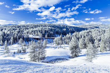 winter in mountains