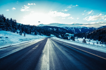 road in winter