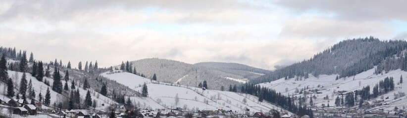 winter landscape from Bucovina - Romania