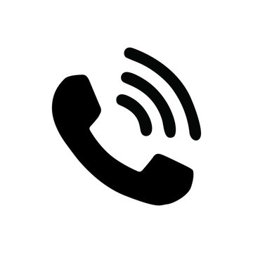 Call icon symbol isolated on white background