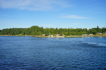 Beautiful waterfront building of Seattle, in Washington State	