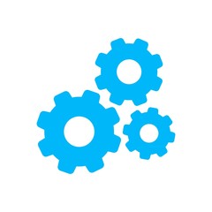 gear flat design icon