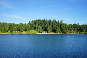 Beautiful waterfront building of Seattle, in Washington State	