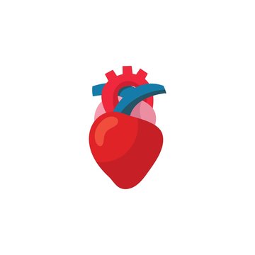 Human heart organ icon