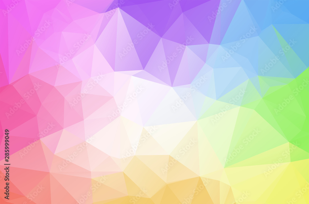 Poster multicolored low poly crystal background. polygon design pattern. colorful low poly vector illustrat