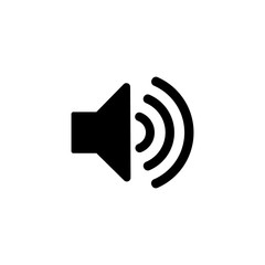 Speaker icon isolated on white background