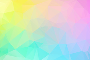multicolored Low poly crystal background. Polygon design pattern. colorful Low poly vector illustration, low polygon background.
