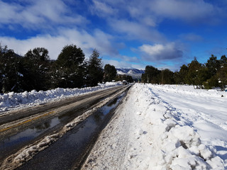 road in winter