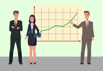 A friendly team of like-minded people. Vector