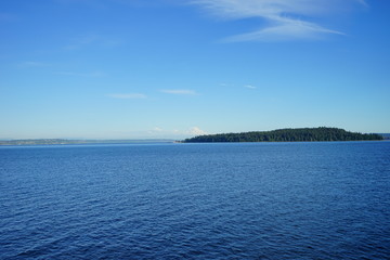 Beautiful  Seattle landscape in summer, in Washington State