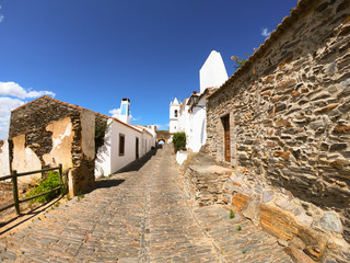 Monsaraz, a medieval village in Portugal. Monsaraz, Portugal August 2019
