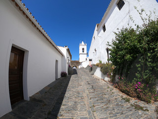 Monsaraz, a medieval village in Portugal. Monsaraz, Portugal August 2019