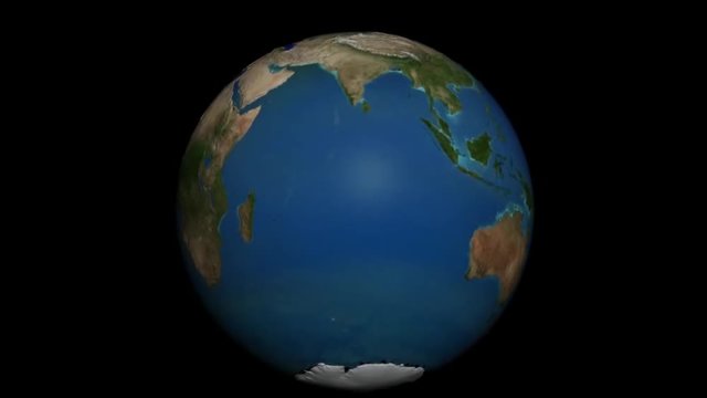 Animated Globe Shows The Salinity Of The Oceans As A Result Of Global Warming.