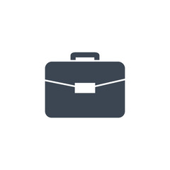 Briefcase Flat related vector glyph icon.