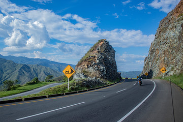 Road with mountains