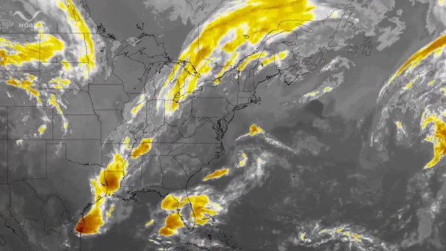 A Nor'easter storm forms in 2012.