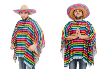 Funny mexican isolated on white