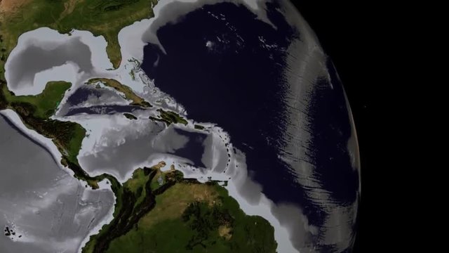 An animated visualization of the ocean floor.