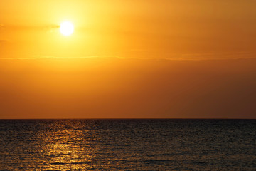 Sunset in Lombok island, Indonesia