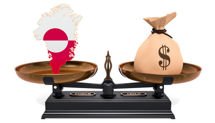 Proposed United States purchase of Greenland concept, 3D rendering © alexlmx