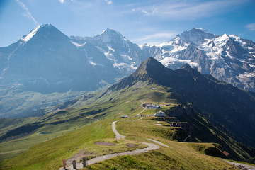 Eiger and Monch Mountains, Bernese Oberland, Switzerland