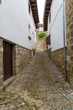 Streets of the town of Ochagavía, Navarra