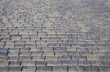 Background of cobblestone square