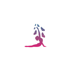Yoga Logo Design Vector