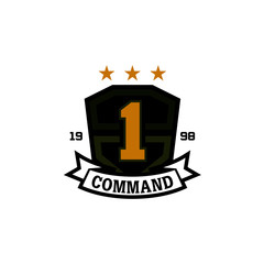 Military Logos Badges Army Symbols Stock Vector