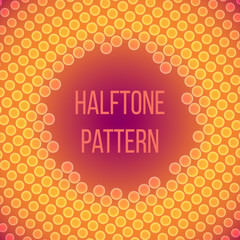 Halftone vector background. Pop art template.