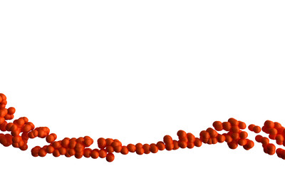 following orange white backround