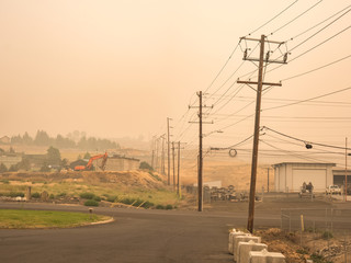 Overall Low Visibility from Fire Pollution