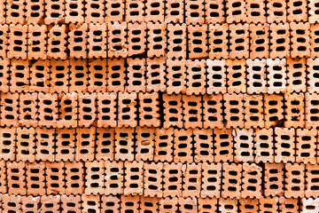 Brick texture background for interior exterior decoration and industrial construction design.