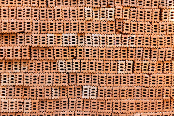 Brick texture background for interior exterior decoration and industrial construction design.